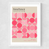 Bauhaus Pink Semi Circles