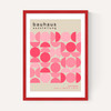 Bauhaus Pink Semi Circles