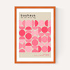 Bauhaus Pink Semi Circles