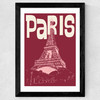 Paris City Wide Black Frame