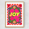 Joyous Florals Medium Oak Frame