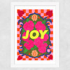 Joyous Florals Wide White Frame