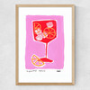 Aperol Spritz Pink Medium Oak Frame