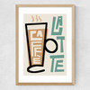 Caffe Latte Medium Oak Frame