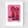 Cowboy Boots Medium White Frame