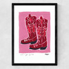 Cowboy Boots Medium Black Frame