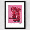Cowboy Boots Wide Black Frame