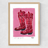 Cowboy Boots Medium Oak Frame