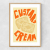 Custard Cream Narrow Oak Frame