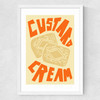 Custard Cream Medium White Frame
