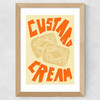 Custard Cream Wide Oak Frame