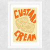 Custard Cream Wide White Frame