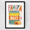 Fancy A Biccy Kitchen Medium Black Frame