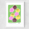 Fondant Fancies Medium White Frame