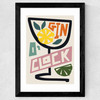 Gin O' Clock Wide Black Frame