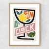 Gin O' Clock Narrow Oak Frame
