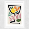 Gin O' Clock Wide White Frame