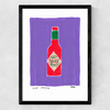 Purple Hot Sauce Medium Black Frame