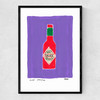 Purple Hot Sauce Narrow Black Frame