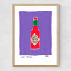 Purple Hot Sauce Medium Oak Frame