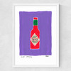 Purple Hot Sauce Medium White Frame