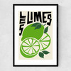 Les Limes Narrow Black Frame