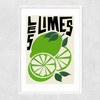 Les Limes Narrow White Frame