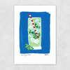 Mojito Blue Unframed Print