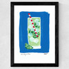 Mojito Blue Wide Black Frame