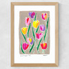 Tulip Field Wide Oak Frame