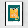 Whiskey Sour Narrow Black Frame