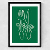 Dinner Time Medium Black Frame
