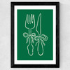 Dinner Time Wide Black Frame