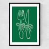 Dinner Time Narrow Black Frame