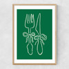 Dinner Time Narrow Oak Frame