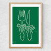 Dinner Time Medium Oak Frame