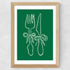 Dinner Time Wide Oak Frame