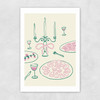 Girl Dinner Unframed Print