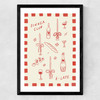 Little Dinner Club Medium Black Frame