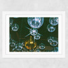 Disco Ball Ceiling Wide White Frame