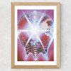 Melting Disco Ball Wide Oak Frame