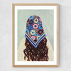 Bandana Girl Medium Oak Frame