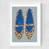 Leopard Shoes Medium White Frame