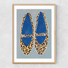 Leopard Shoes Narrow Oak Frame