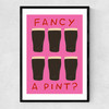 Fancy a Pint? Narrow Black Frame