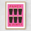 Fancy a Pint? Medium Oak Frame