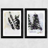 Eucalyptus Painting Set Wide Black Frame