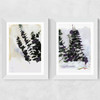 Eucalyptus Painting Set Wide White Frame