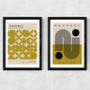 Olive Bauhaus Set Medium Black Frame