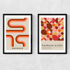 Warm Bauhaus Set Narrow Black Frame